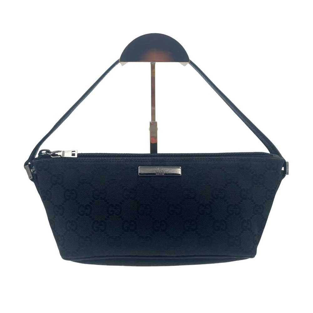 Gucci Logo Boat Bag Black